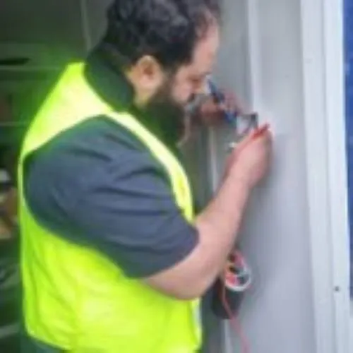 A 10% off all eicr certificates in southwest london displays a safety-conscious scene, where a workers attention to detail is accentuated. The discount highlights essential safety measures, making it visually appealing and practical.