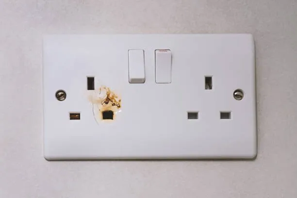 A Emergency electrician, repairs in Tooting, Balham proudly displays a lifelike design, with a plug, switch, and light switch at the ready. Set against a crisp white background, it stands out as a reliable, professional solution for Tooting and Balham emergencies.